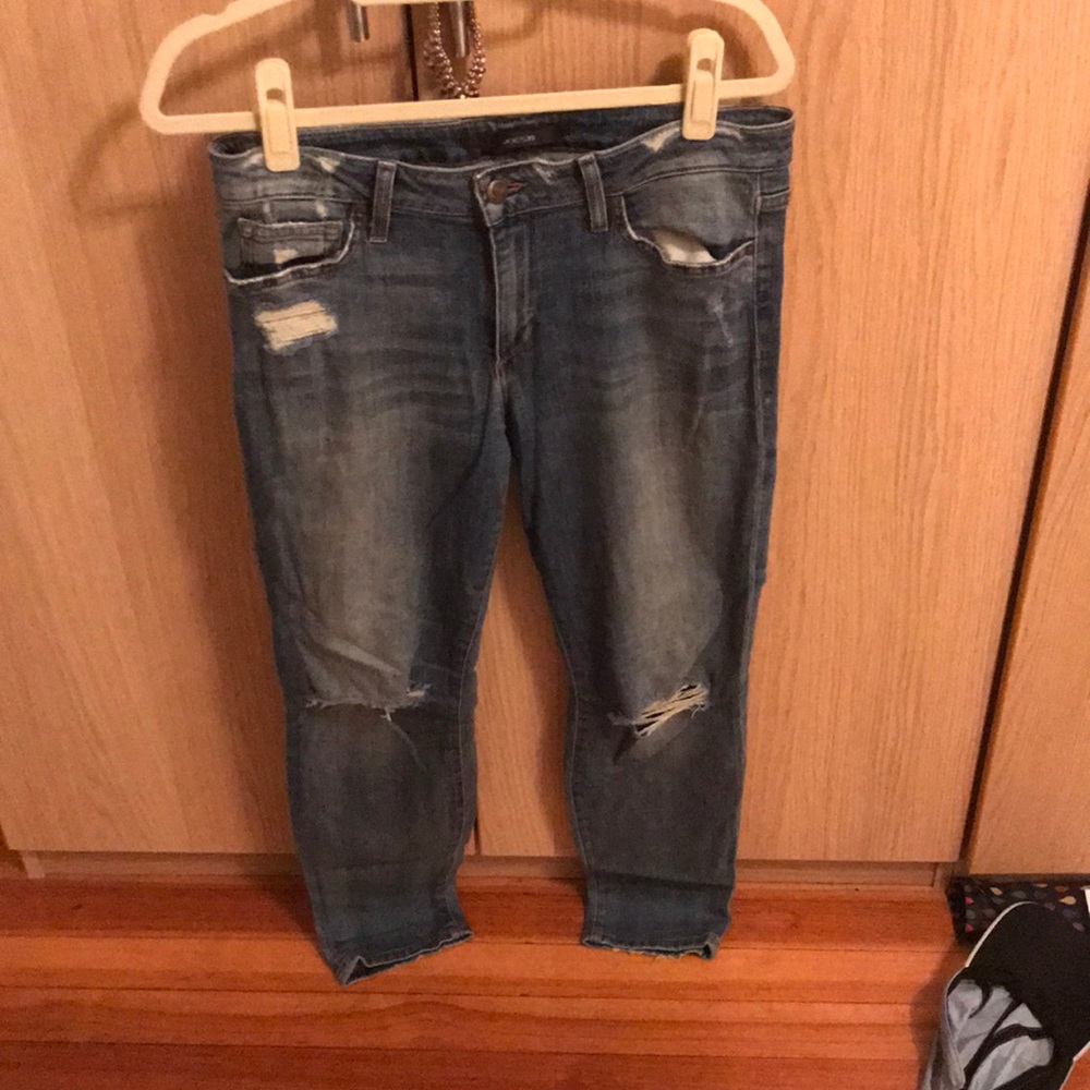 Distressed Joe’s jeans